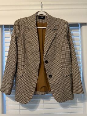 Cider Checked Blazer in Brown and Black Small
